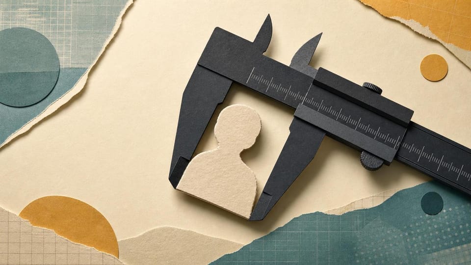 Adjustable caliper measuring one distinct paper customer token.