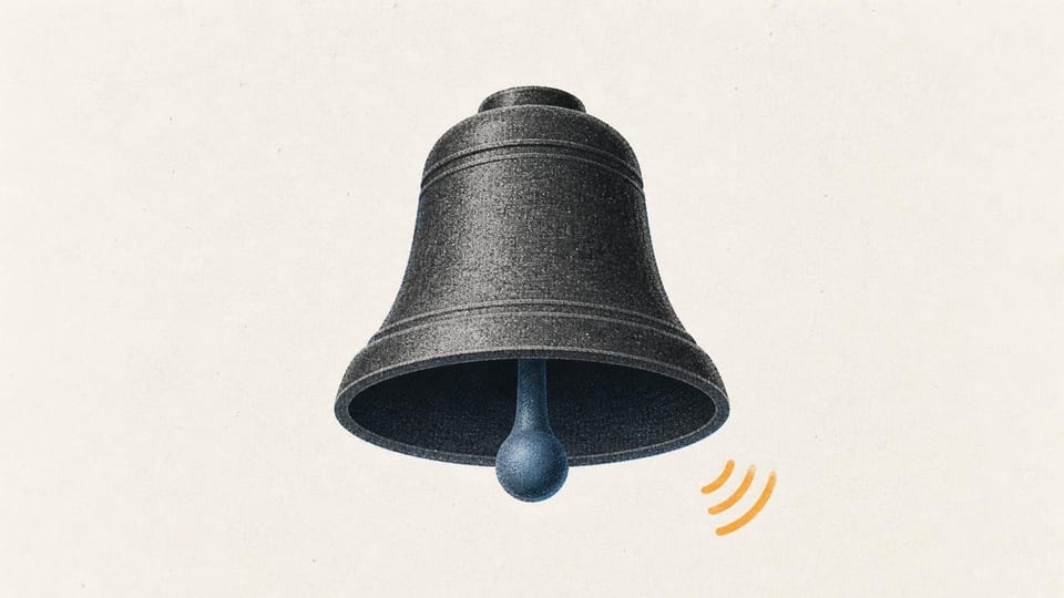 A calibrated bell with one precisely fitted clapper marking a defined qualifying event.