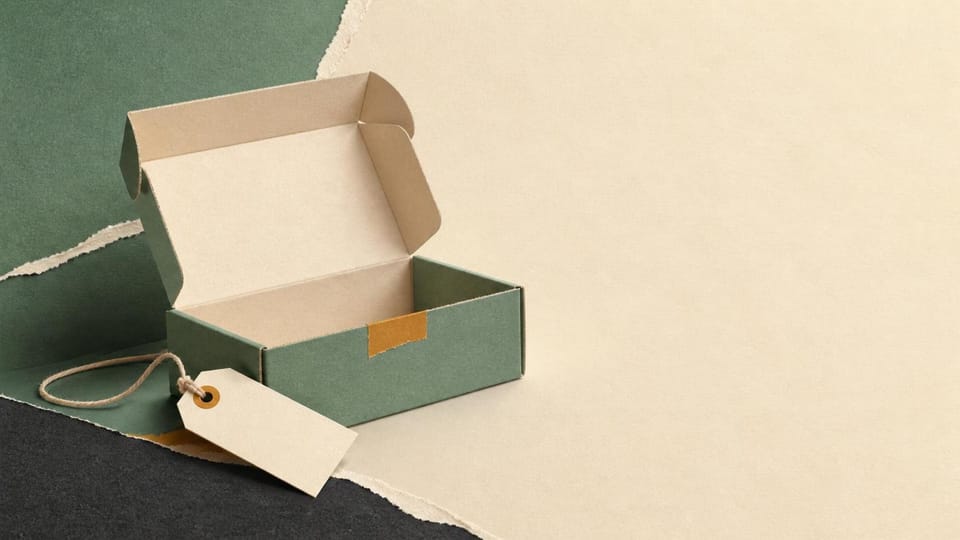 An open parcel has a loose optional tag that does not block access.