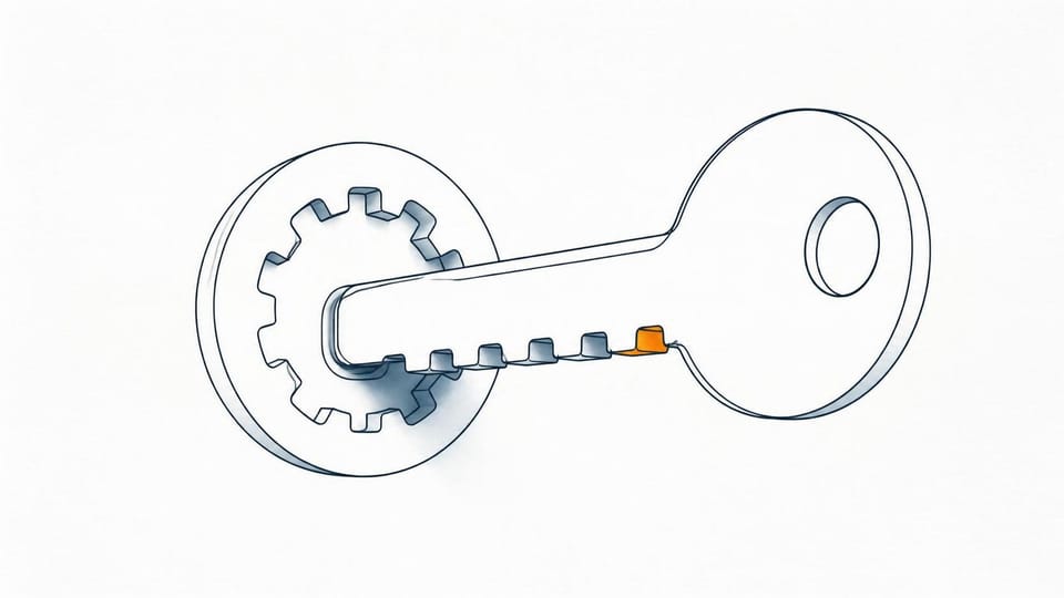Twelve-notched calibration key fitting precisely into a matching keyway.
