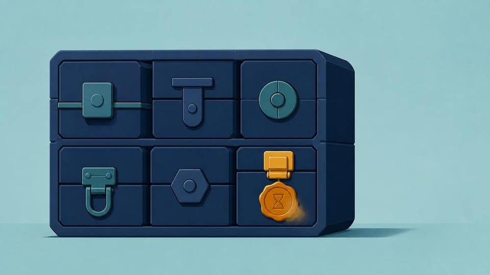 Modular lockbox with independently sealed chambers and one expiring seal.