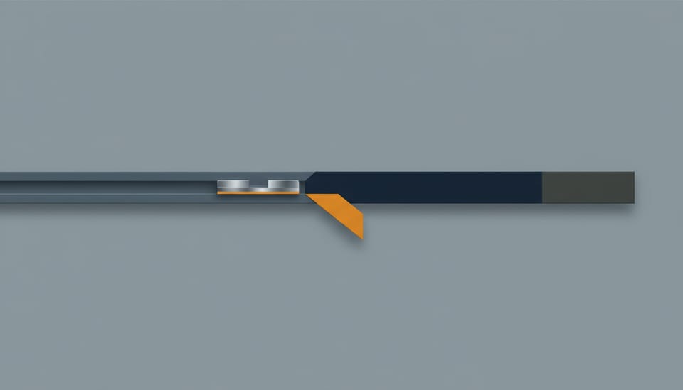 Modular linear rail routing a slider block onto an upgraded parallel bypass track.